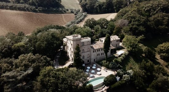 castello montegiove fano drone