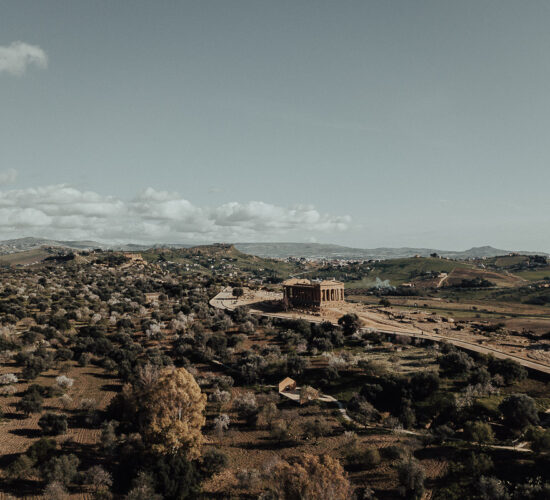 La valle dei templi agrigento foto drone